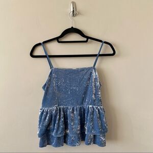 American Eagle Crushed Velvet Tank Top